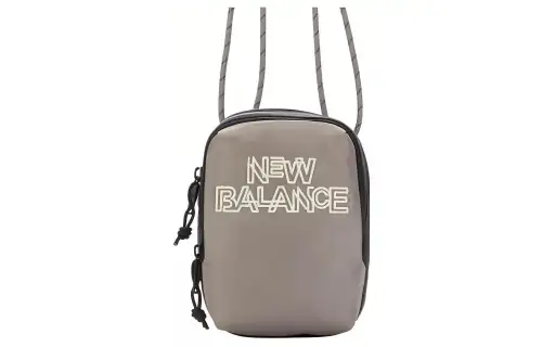 New Balance Canvas Shoulder Bag, Canvas Bag, Cell Phone Pouch, Crossbody Bag Regular Unisex Gray