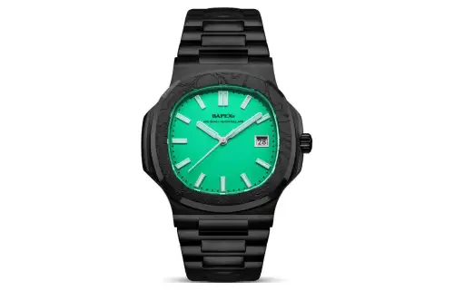 A BATHING APE ['100', 301050]m Waterproof Automatic Mechanical Movement Stainless Steel Strap Watch