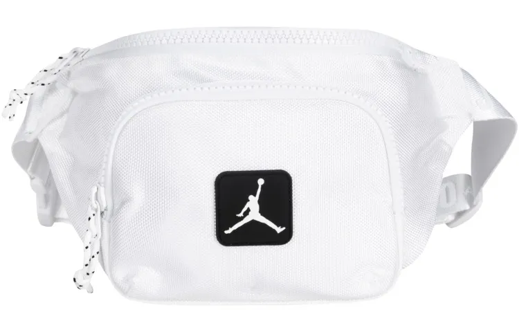 Jordan Polyester Crossbody Bag, Sling Bag, Fanny Pack Regular Unisex Pure White