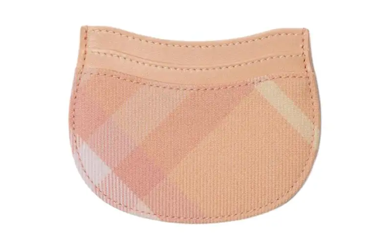 Burberry Polyester Card Holder Women's Peach