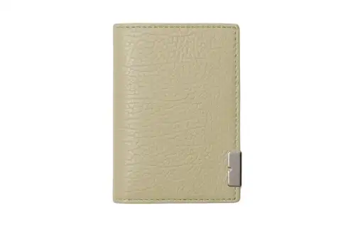 Burberry Tanned Grain Calfskin Card Holder Men's Orion Beige
