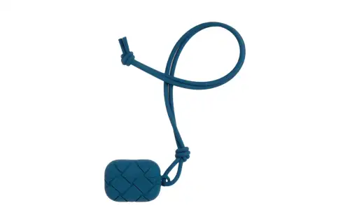 Bottega Veneta Silicone Earphone Case Men's Deep Pacific