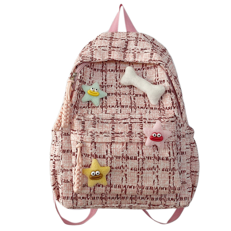 LOUIS ROYALN Nylon Backpack Medium Unisex Pink/Green/Blue