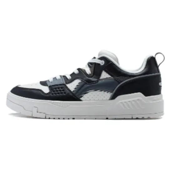 LINING Common 80s Skateboard Shoes Men Low-Top Black/White