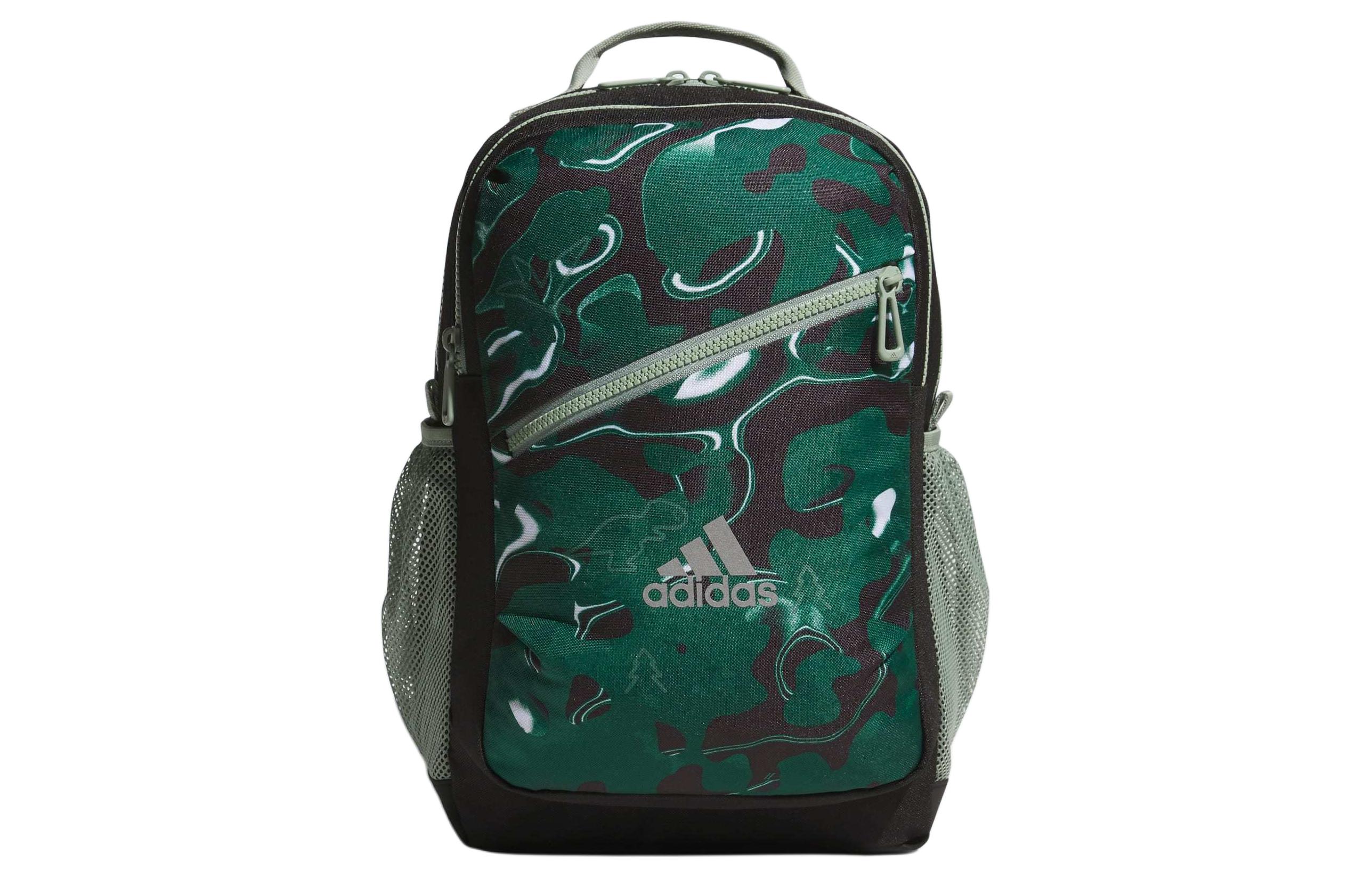 Мужской рюкзак adidas Спортивный рюкзак с логотипом (серебристо-зеленый)