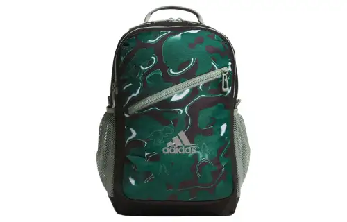 Adidas Recycled Polyester Plain Weave Fabric Backpack Regular Men's Silver Green