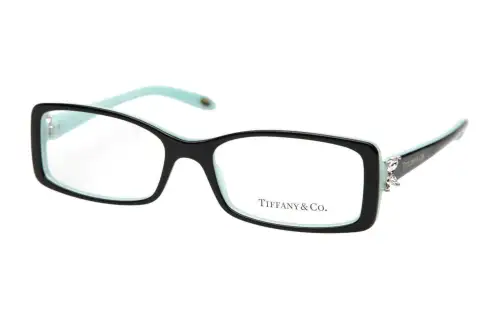 TIFFANY & CO. Acetate Rectangular Eyeglass Frames Women's Black