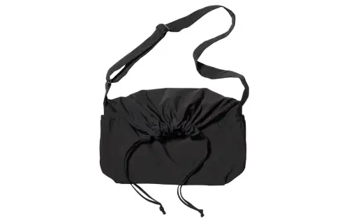 UNIQLO Polyamide Shoulder Bag, Crossbody Bag Unisex Black/Light Beige/Umber/Olive