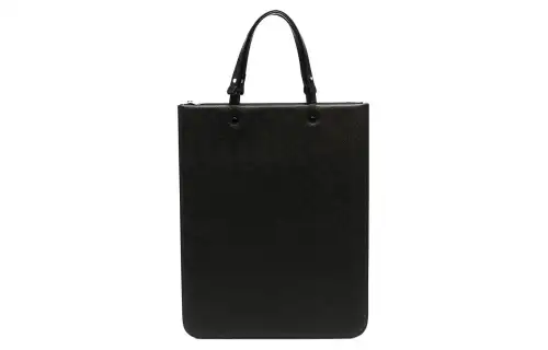 Maison Margiela Leather Handbag Unisex Black