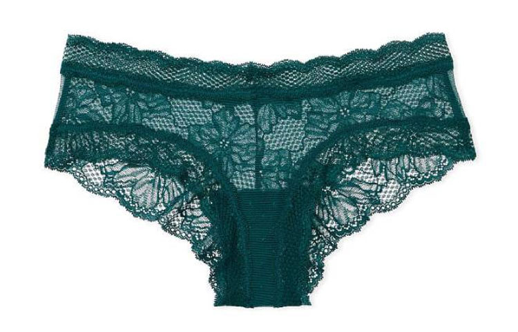 Женские трусы Victoria's Secret Lace Thong (зеленые)