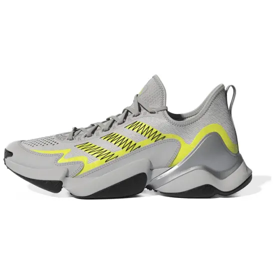 Adidas Training Shoes Men Mid-Top Gray Yellow