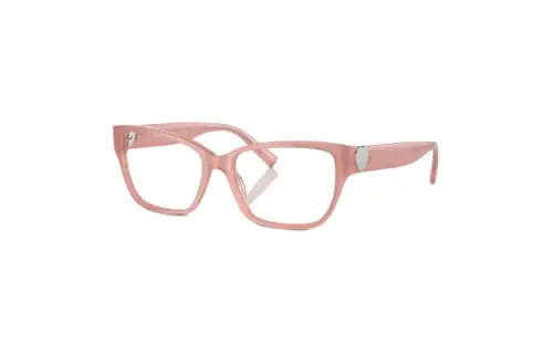 TIFFANY & CO. Metal Acetyl Irregular Shape Eyeglass Frames Men's Pink
