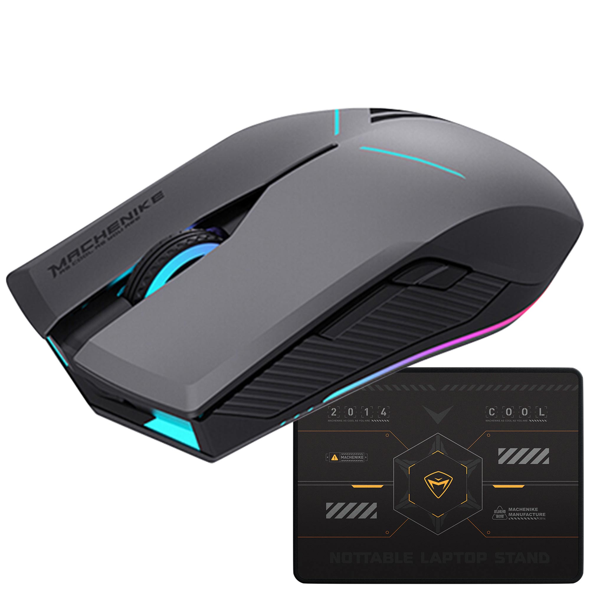 MACHENIKE M7 second generation Venom 2.4G wired connection supercar body original phase sensor 1000Hz return rate up to 16000DPI 16.77 million color RGB home office e-sports game mouse