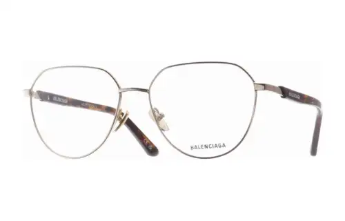 Balenciaga Irregular Shape Eyeglass Frames Men's Tortoiseshell