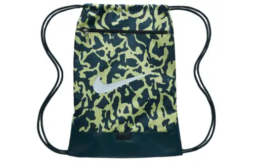 Nike Polyester Backpack Men's Dark Jungle & Light Lemon & White
