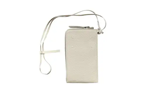 Maison Margiela Leather Wallet Unisex Beige