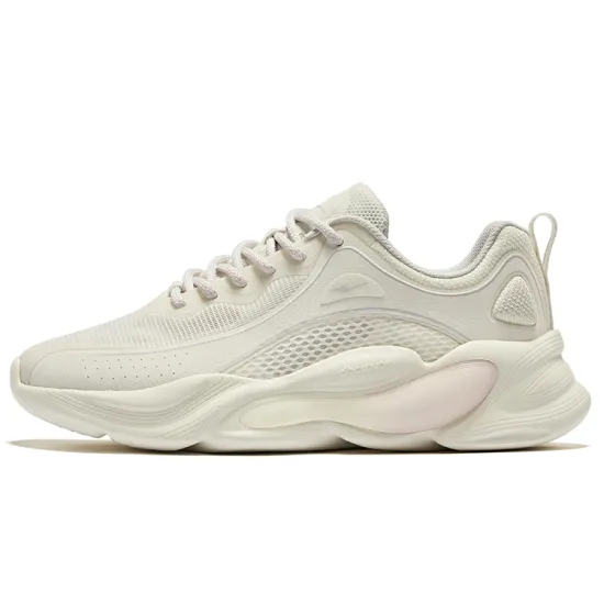 Erke Chongshun Durable Breathable Low-Top Casual Shoes Women's Microcrystal White Morning Mist Purple
