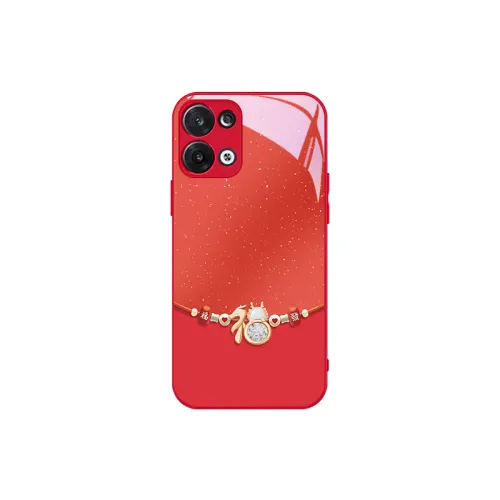 Ten cents US, MSMF glass material, Fulong New Year Creative Year of the Dragon, simple and high-end phone case, OPPO suitable for Reno11Pro/10/9/8Pro/k11/k10Pro/findX7/X6Pro, cute style