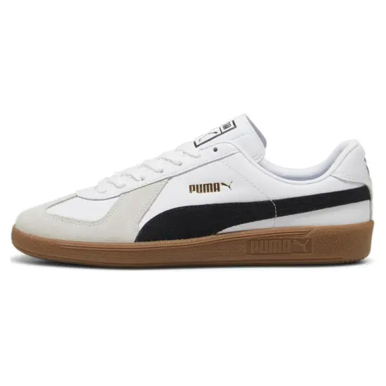 Puma Army Trainer Skateboarding Shoes Unisex Low-top Black/White/Gray