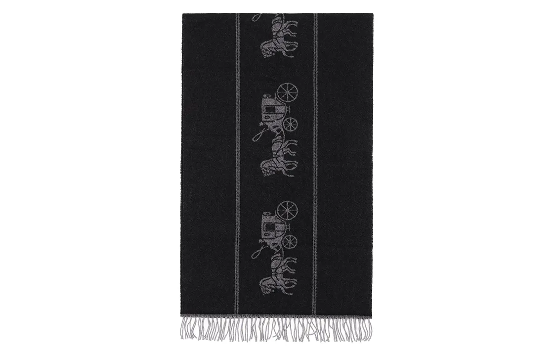 COACH Knit Scarves Women's Black