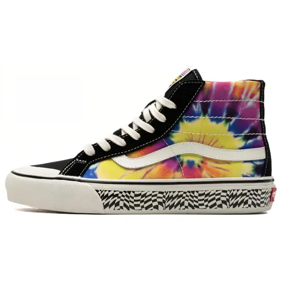 Vans SK8 Skateboarding Shoes Unisex High-top Black/Yellow