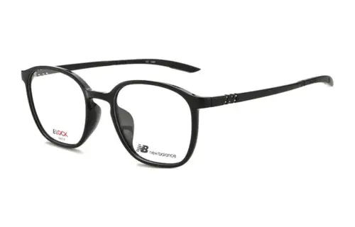 New Balance TR/Memory Plastic Round Eyeglass Frames Unisex Black
