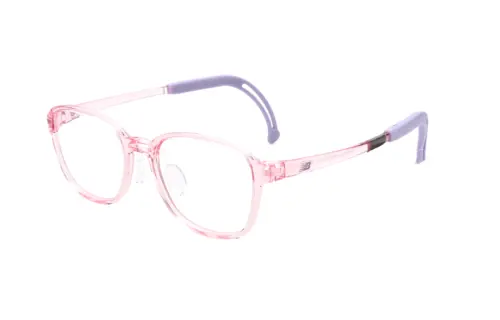 New Balance Grilamid TR90 Irregular Shape Eyeglass Frames Kids' Pink