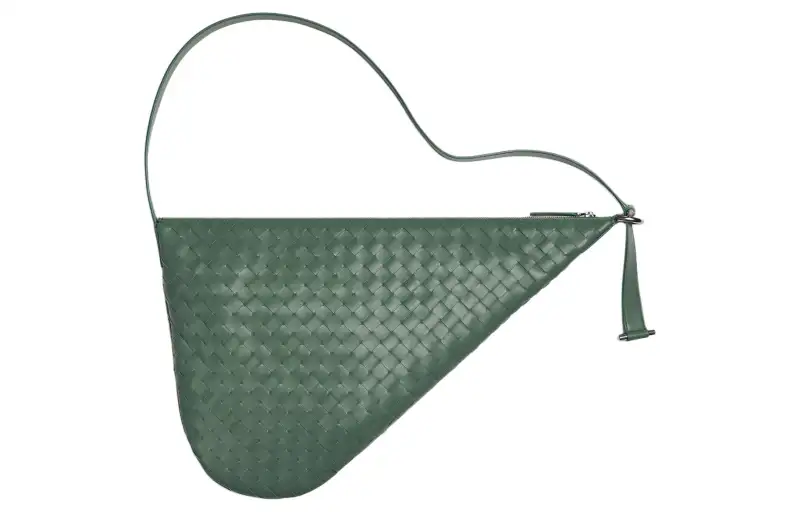 Bottega Veneta Intrecciato Calfskin Shoulder Bag Men's Aloe Vera Green