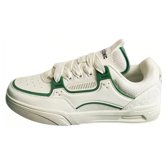 ANTA AOJIE Skateboard Shoes Men Low-Top White Green