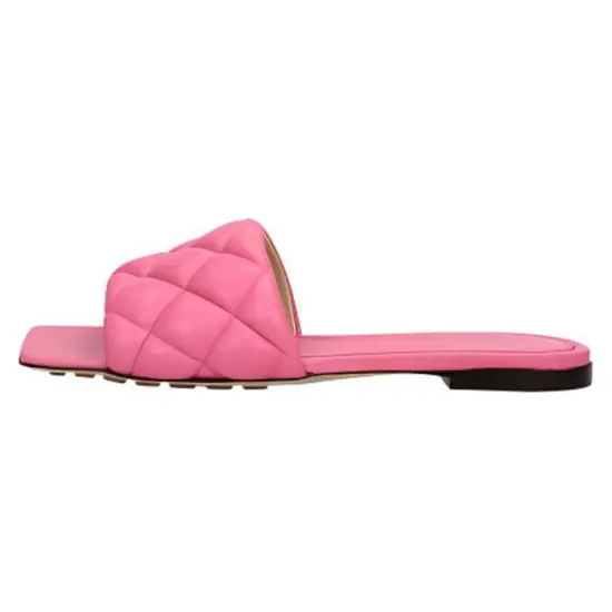 Bottega Veneta Matelassé Flat Sandals Women's