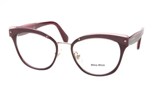 MIU MIU Metal Butterfly Eyeglass Frames Women's Burgundy