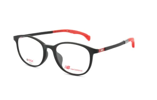 New Balance TR Oval Eyeglass Frames Unisex Black