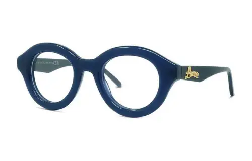 LOEWE Acetate Round Eyeglass Frames Unisex Blue