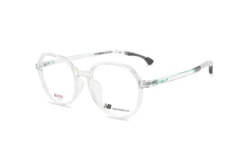 New Balance TR90 Irregular Shape Eyeglass Frames Kids' Transparent