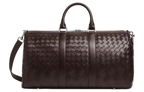 Bottega Veneta Intrecciato Calfskin Handbag, Shoulder Bag, Crossbody Bag, Travel Bag Medium Men's Soft Candy Brown