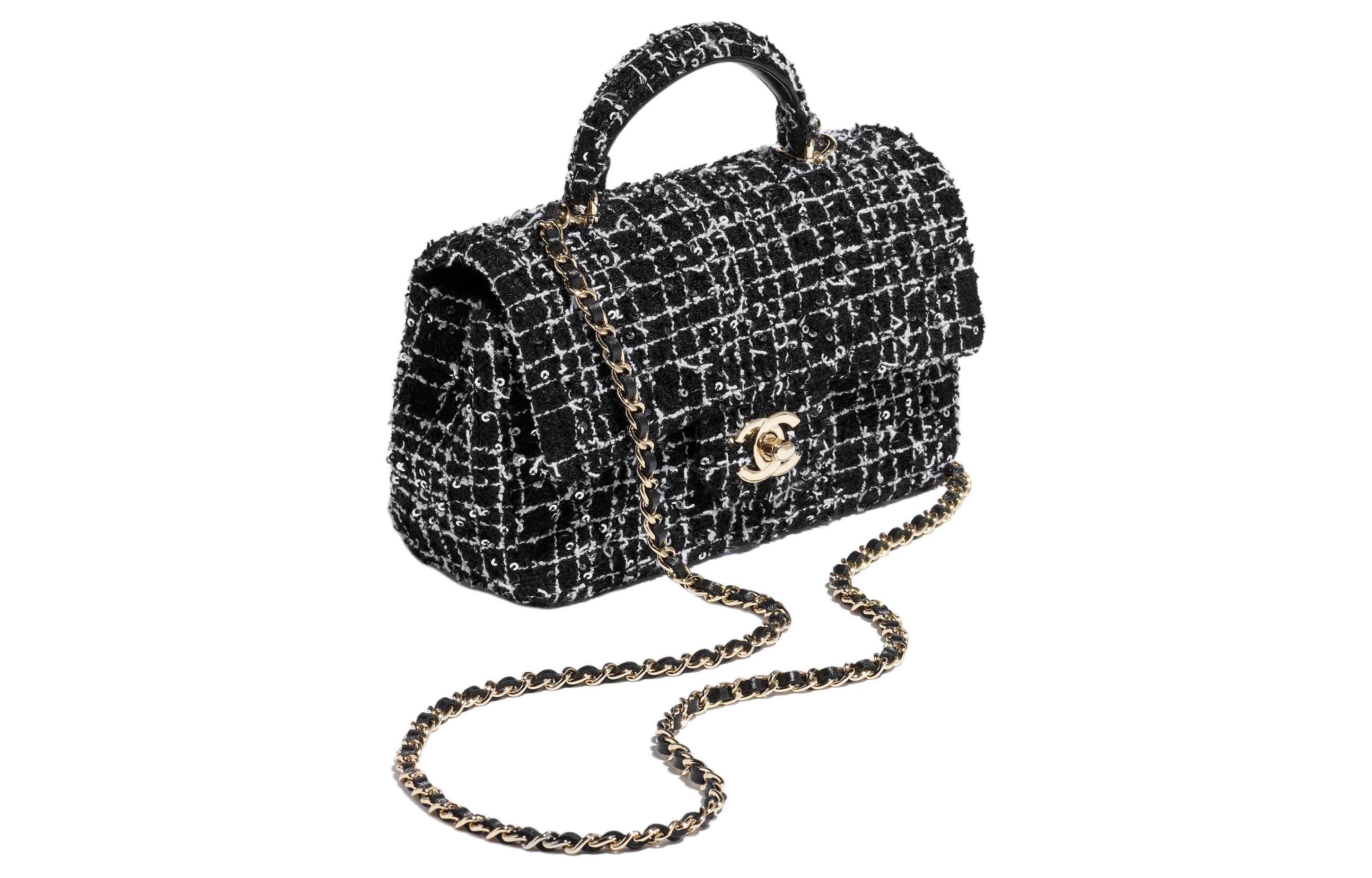 Женская сумка Chanel Classic Flap CF 24P (черно-белая) — фото 2