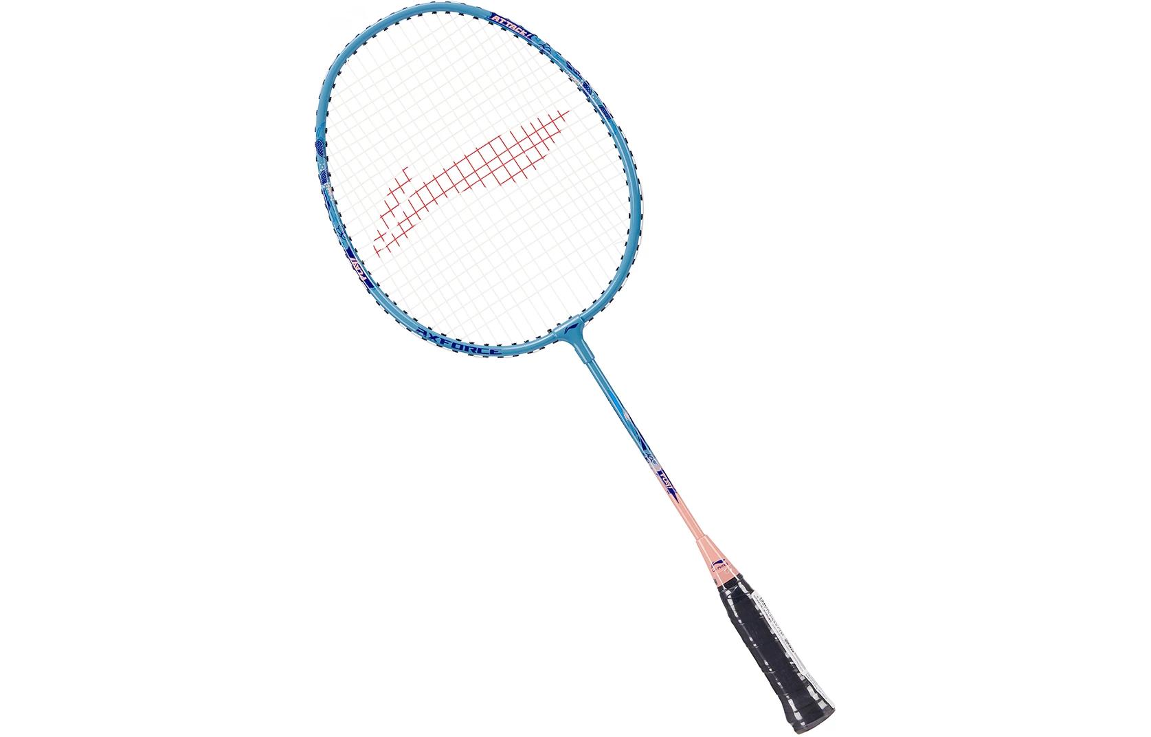 Li Ning Thunder KIDS PLAY Badminton Rackets Offensive Type Heavy Head, Stiff Shaft Entry level Single Racket Azure Blue