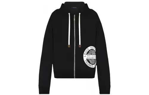 Lv 1A5TT6 Lv Stamp Zip Up Hoodie