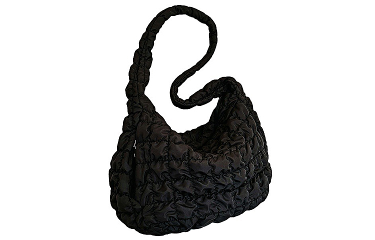 HAWA Nylon Crossbody Bag, Shoulder Bag Unisex Black/White