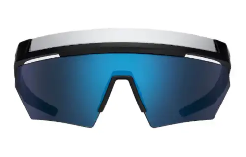 PRADA Irregular Shape Sunglasses Men's Black