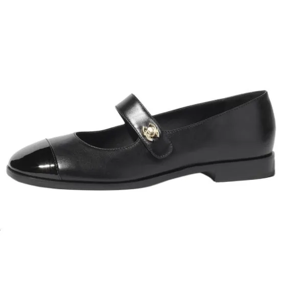 CHANEL Mary Jane Shoes Women's Black