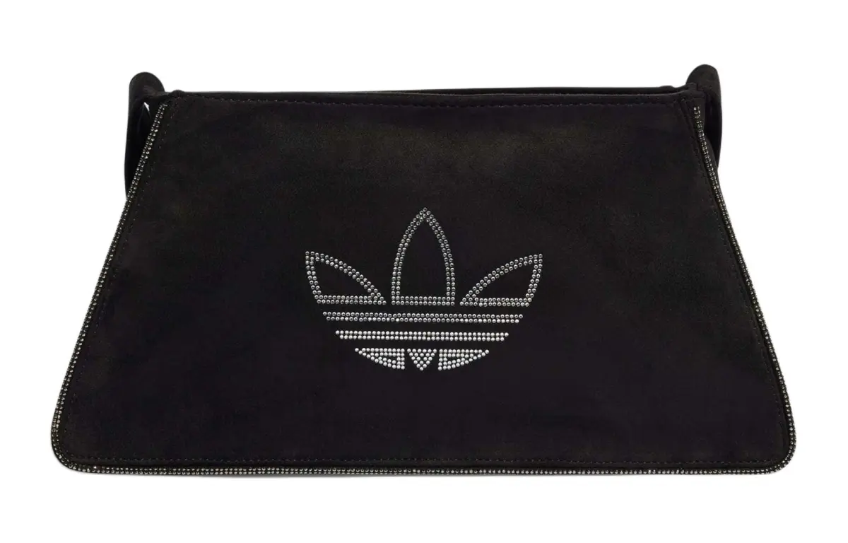 Adidas Originals Trefoil Recycled Polyester Handbag, Shoulder Bag Women's Black