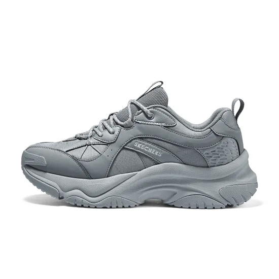 Skechers Anti-Slip Wear-Resistant Low-Top Running Shoes Men's Gray