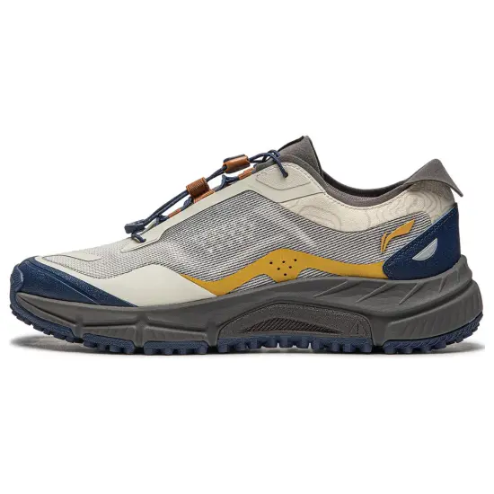 LiNing Yijie Lite V3 Anti Slip Wear Resistant Low Top Trekking Shoes Men's Gray Black