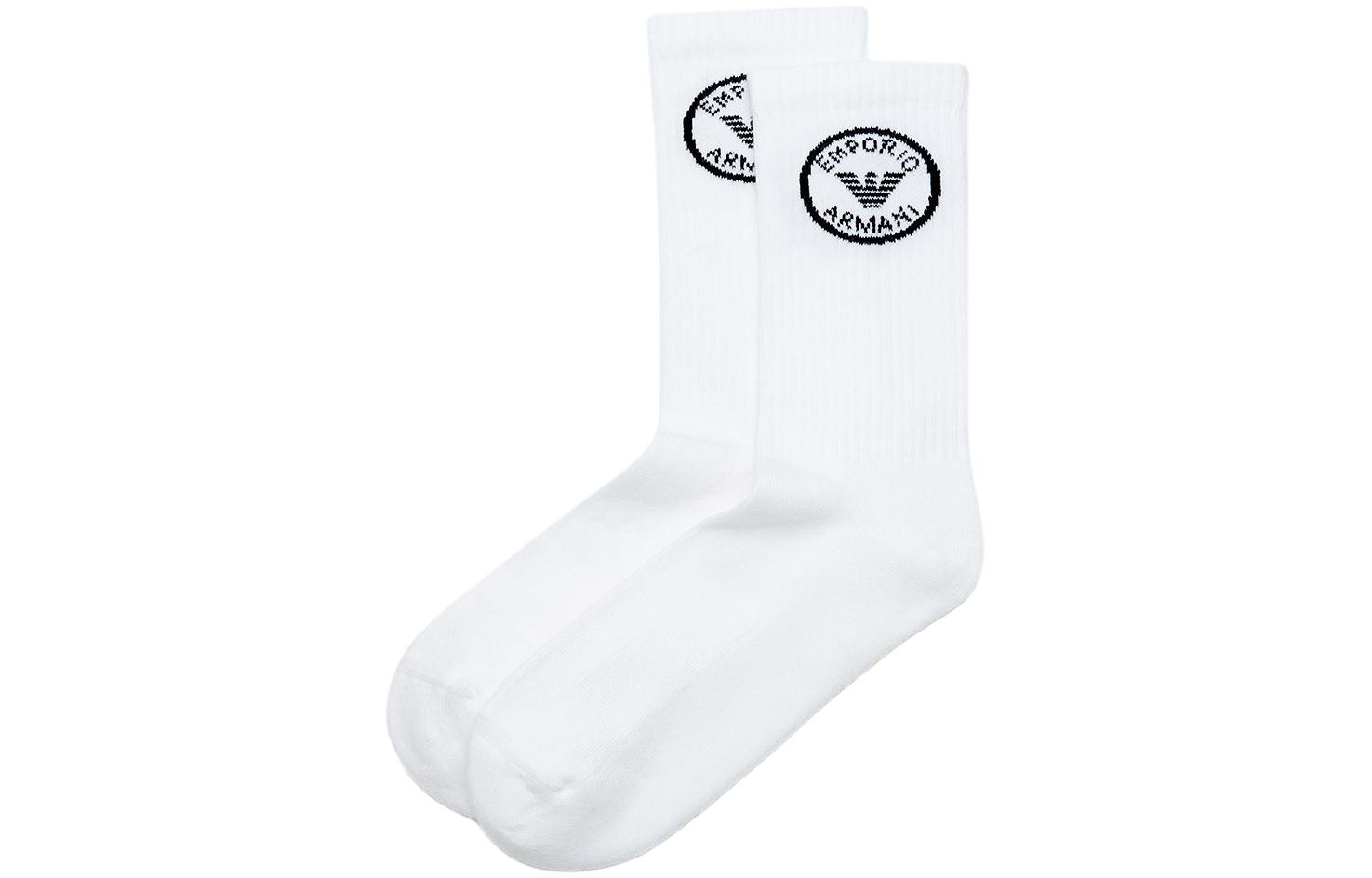 EMPORIO ARMANI Crew Socks Men’s 3 Pack White