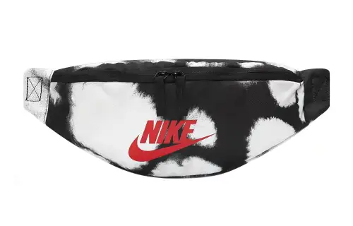 Nike Heritage Polyester Fanny Pack Regular Unisex Black White