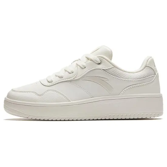 Anta Slip-Resistant Low-Top Skateboard Shoes Women's White