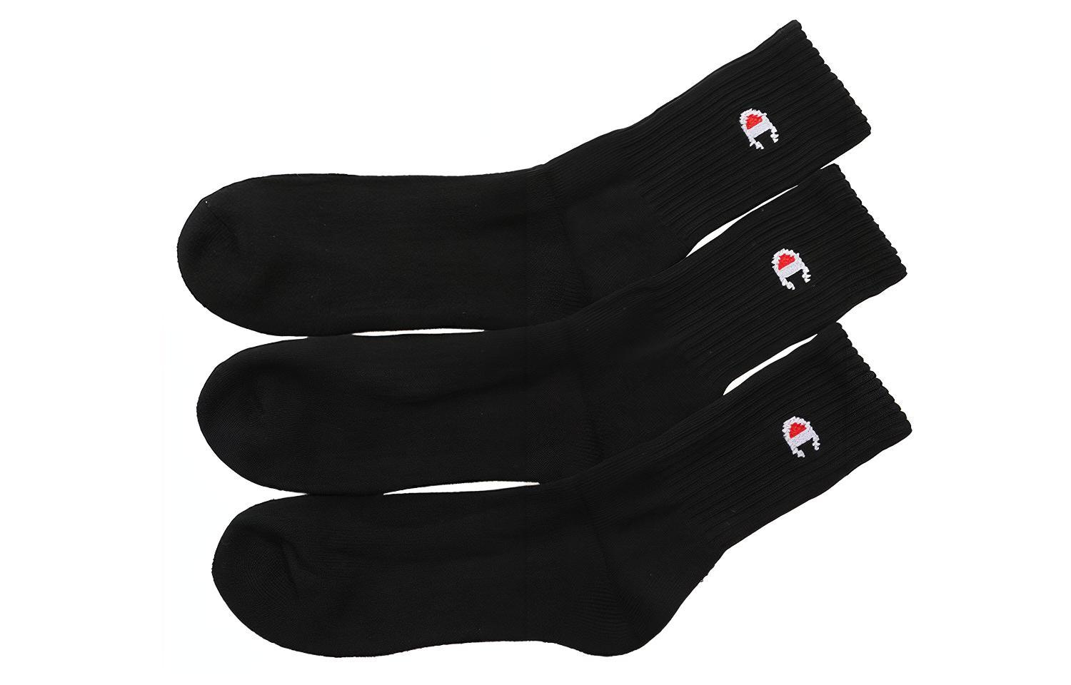 Champion Crew Socks Japan Version Unisex 3 Pack