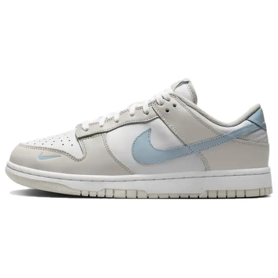Nike Dunk Low Light Bone Armory Blue Women's