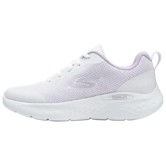 Skechers Go Run Lite Cushioning Low Top Casual Running Shoes Women's White Purple